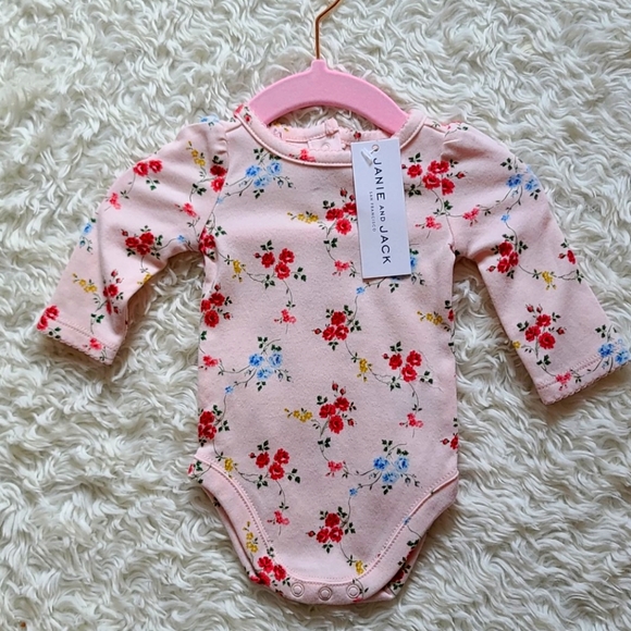 Janie and Jack Floral Onesie - Picture 1 of 3
